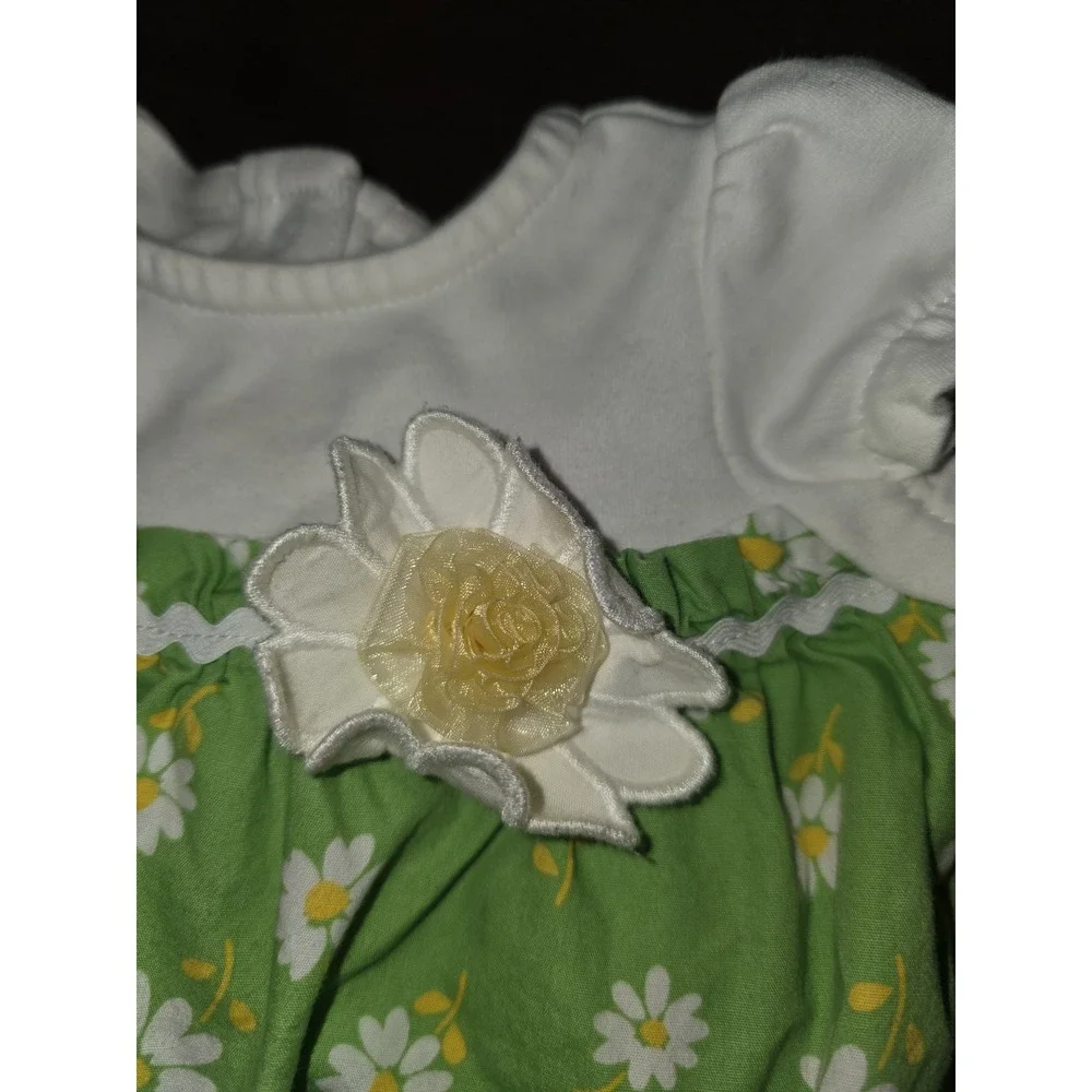 Gymboree layette line daisy turtle floral dress‎ size 3 6 months